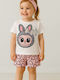 Kids Set with Shorts Summer 2 Pieces White