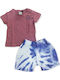 Kids Set with Shorts Summer 2 Pieces Pink