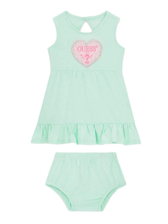 Guess Guess Kinderbekleidungssets Sommer 2Stücke Hellgrün