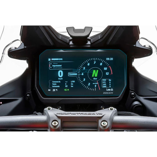 Motorcycle Protective Screen Gloss 8.6'' Compatible Ducati Multistrada V4 Iv