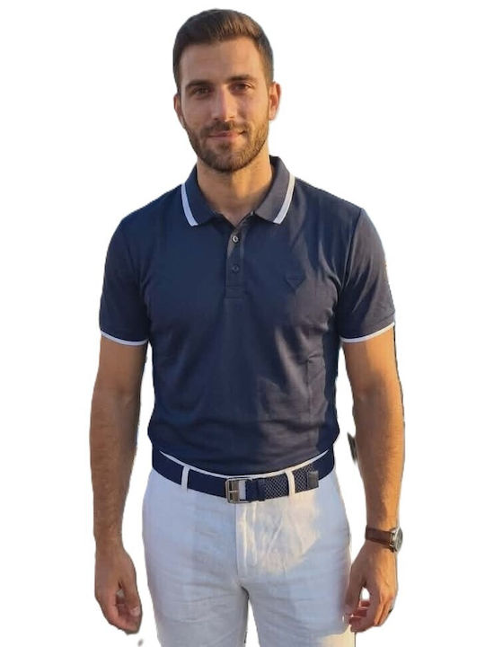New Mentality Polo Herrenbluse Blau