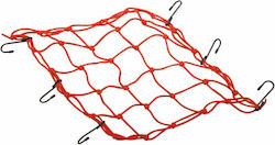 Emgo Motorradgepäckzubehör Elastisches Netz 78-60501 Rot
