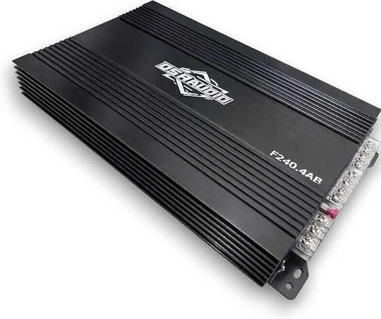 Dsa Audio Ενισχυτής Αυτοκινήτου F240.4ab 4 Καναλιών Κλάση A B
