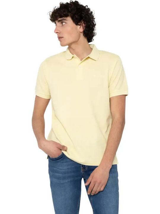 The Bostonians Polo Μπλούζα Κοντομάνικη Κίτρινο