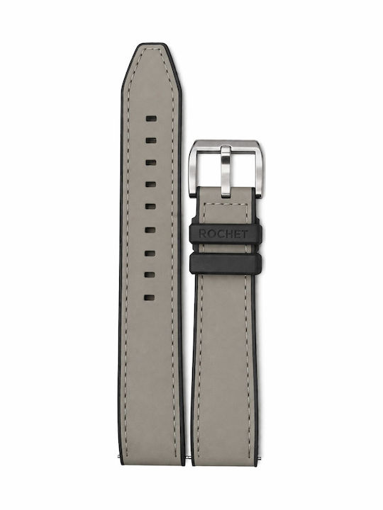 Rochet Curea Din Piele Gri 22mm