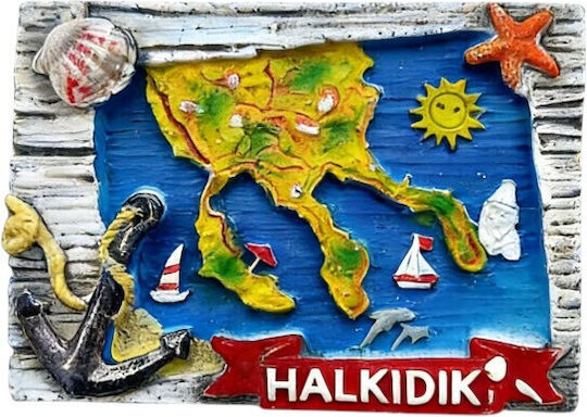 Tourist Souvenir Decorative Magnet Set 12 Pieces Chalkidiki 678588 Tradesor