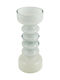 Zen Collection Кандилник Стъклен в Бял Цвят 10.5x25см