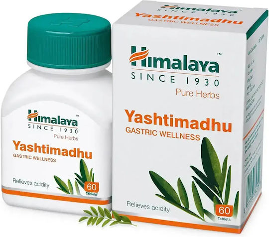 Himalaya Wellness Yashtimadhu 250mg Ειδικό Συμπλήρωμα Διατροφής 60 ταμπλέτες