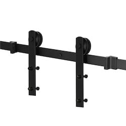 Μηχανισμός Συρόμενης Πόρτας 183cm Μαύρος