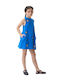 Girls Dress Sleeveless Blue