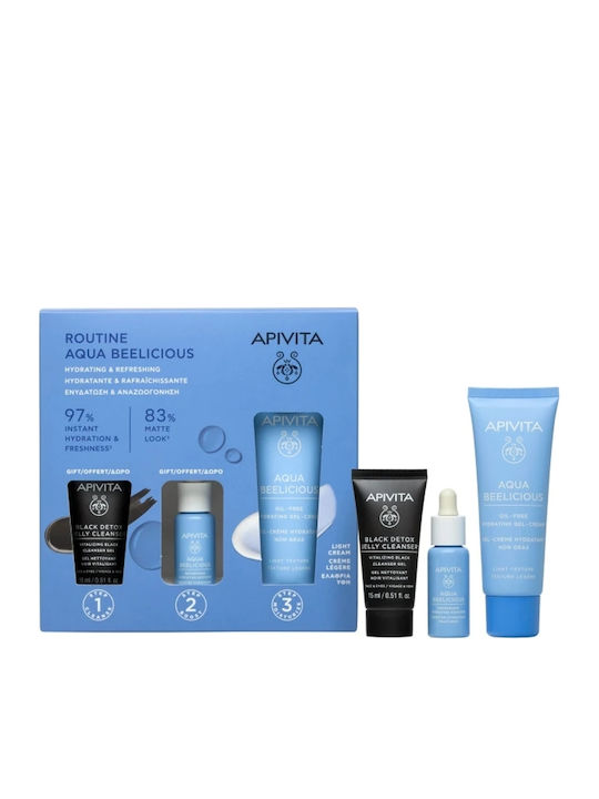 Apivita Aqua Beelicious Routine Set Îngrijire pentru Hidratare 3 Bucăți
