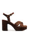 Suede Brown Sandals