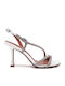 Leather Sandals with Strass White