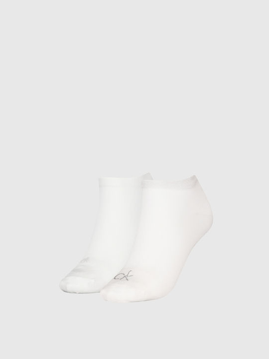 Calvin Klein Damen Socken Weiße 2er Pack