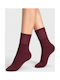 Soma Socks Γυναικείες Κάλτσες Μπορντό