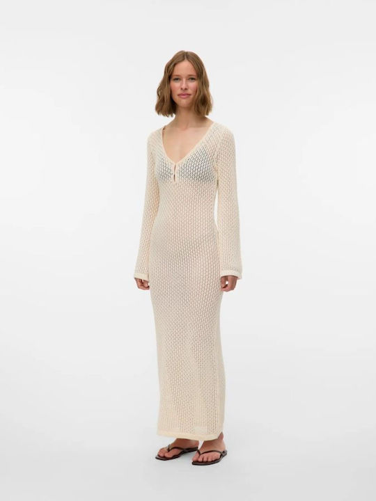 Vero Moda Women's Maxi Beach Dress Beige