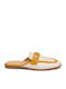 Flat Mules σε Κίτρινο Χρώμα
