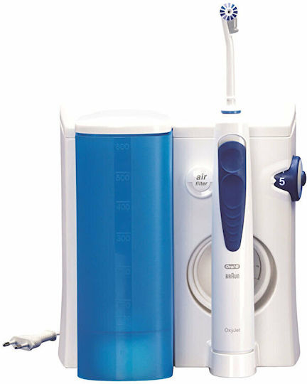 Oral-b Md20 Irigator Bucal 5 Niveluri Intensitate 4 Capete Interdentare 600 Ml Alb Multicolor
