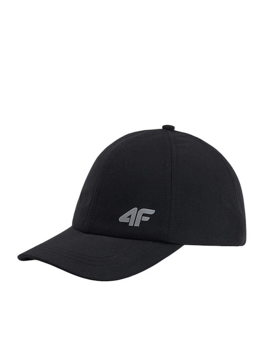 4F Kids' Hat Jockey Fabric Black