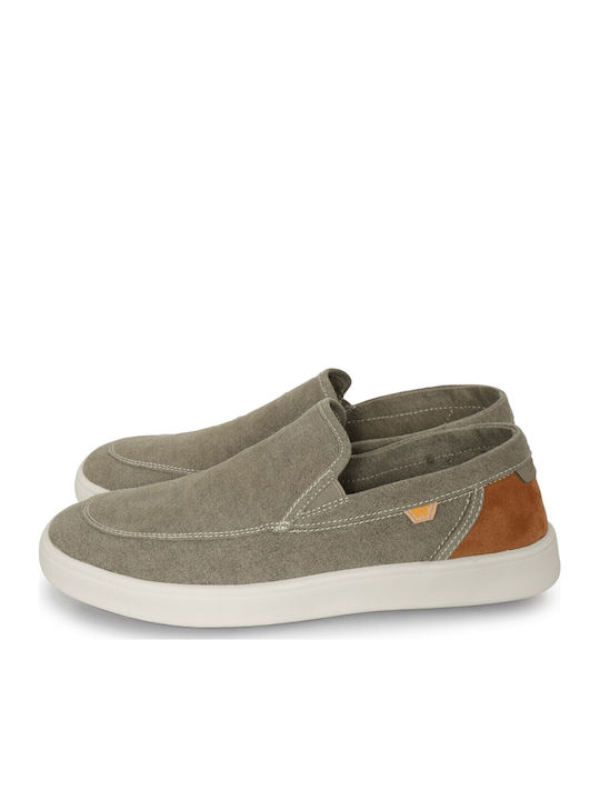 Men's Moccasins in Green Colour