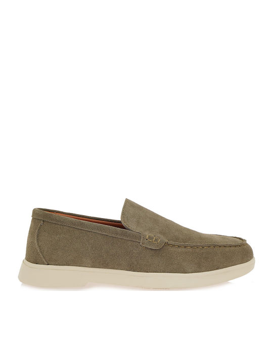Suede Ανδρικά Loafers σε Πράσινο Χρώμα