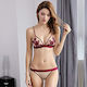 Shekini Set De Lenjerie Sexy Brodat Sutien Tanga Roșu S