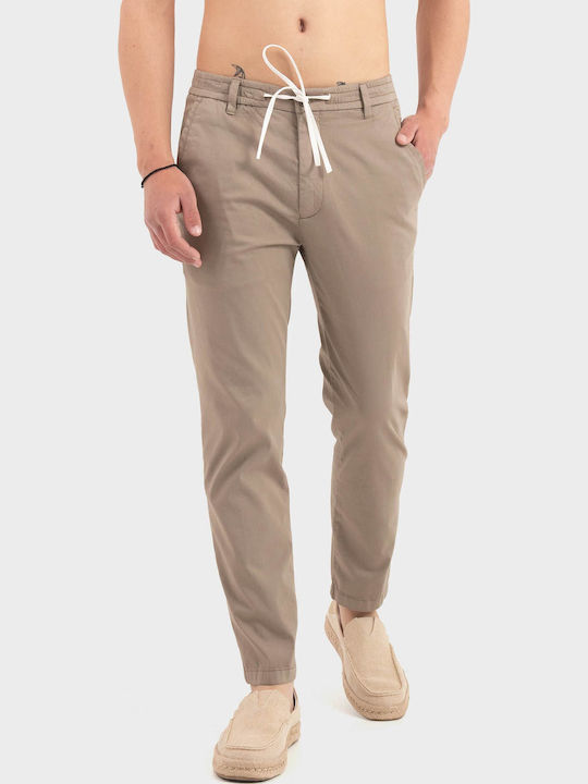 Elastische Herrenhose Braun