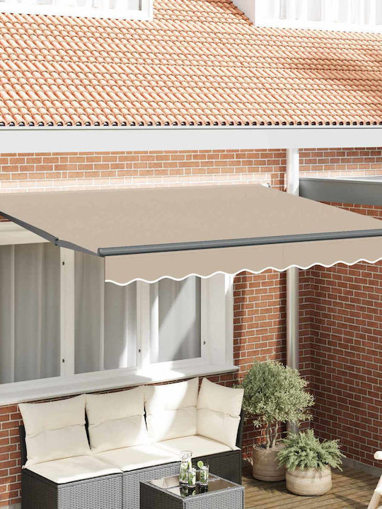 vidaXL Terrassenmarkise mit LEDs Beiges 3x2m