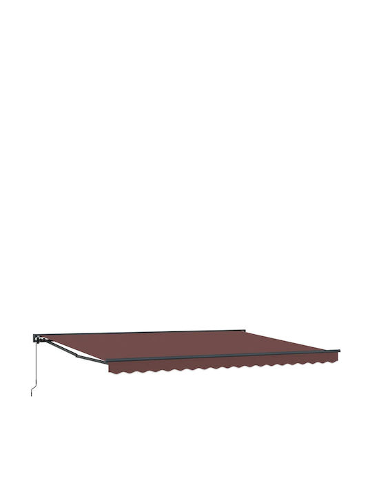 vidaXL Terrasse Zelt mit LEDs Braun 4x3.5m