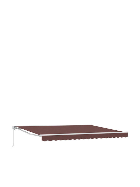 vidaXL Terrasse Markise mit LEDs Braune 4,5x3m