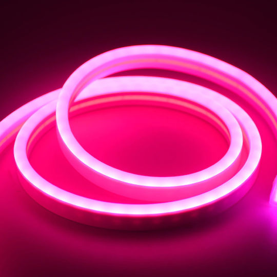 Wasserfester LED-Streifen 12V Rosa Licht 1m Neon-Flex