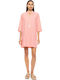Pink Label Damenkaftan Für Strand Peach Pink