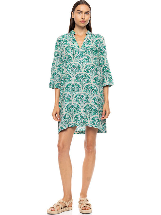 Pink Label Women's Beachwear Caftan Green