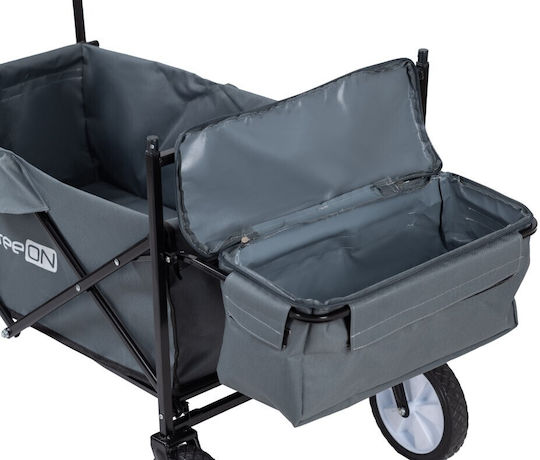 FreeOn Collapsible Transport Trolley for Load Weight up to 100kg in Gray Color