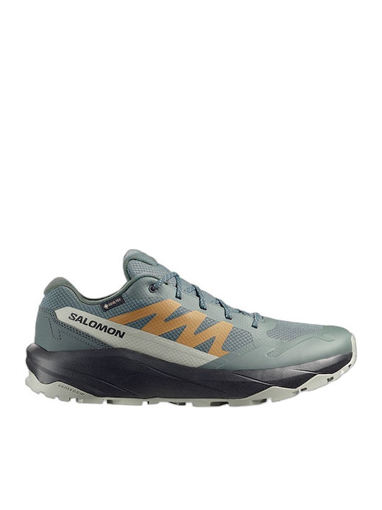 Salomon Men's Hiking Shoes Waterproof With Gore-Tex Membrane Green