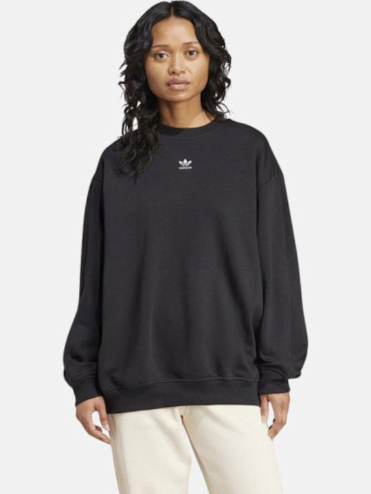 Essentials Long Women's Sweatshirt Black