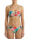 Γυναικείο Μαγιό Bikini Push-up Μπανέλα Lurex Glam Μπεζ Κοραλί
