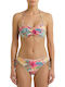 Costum De Baie Bikini Push-up Cu Burete Lurex Glam Bej-Roz Damă