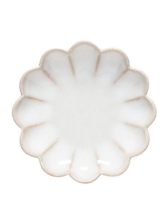 Costa Nova Marrakesh Serving Plate Shallow Ceramic White with Diameter 13cm