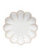 Costa Nova Marrakesh Serving Plate Shallow Ceramic White with Diameter 13cm