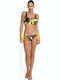 Bikini Slip with Laces Black