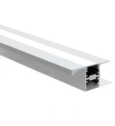 Aluminiumprofil für LED-Streifen Finetto Hängende Aufnahmen Oben & Unten 3000mm Silber Panel Dicke 18mm