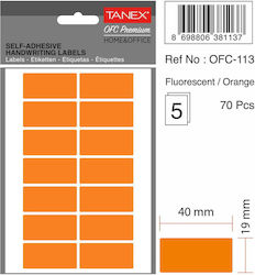 Tanex Selbstklebende Etikettenrollen 19x40mm 70 Stück Tanex Selbstklebende Etikettenrollen 19x40mm 70 Stück