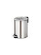 Homefit Metallischer Mülleimer Silber 30lt