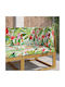 vidaXL Pernă De Canapea De Grădină Cu Spătar Multicolor 3 Buc 80x80 Cm