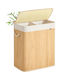 Songmics Καλάθι Απλύτων Bamboo 100lt με Καπάκι
