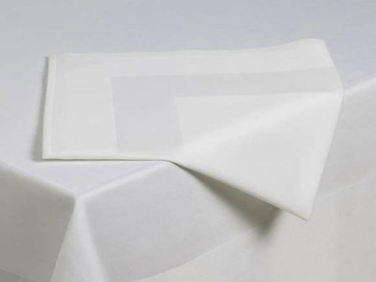 Obro Weißes Tischdeck 150x150cm