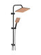 DuscheLine Shower Column with Mixer Bronze