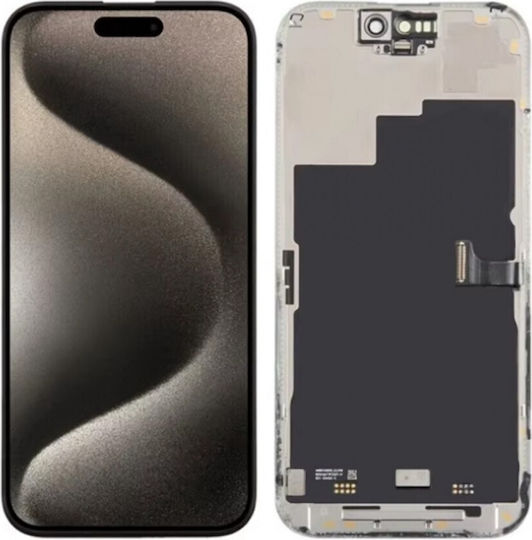 Οθόνη Dd Hard-oled με Μηχανισμό Αφής για Iphone 16 Pro (Μαύρο)