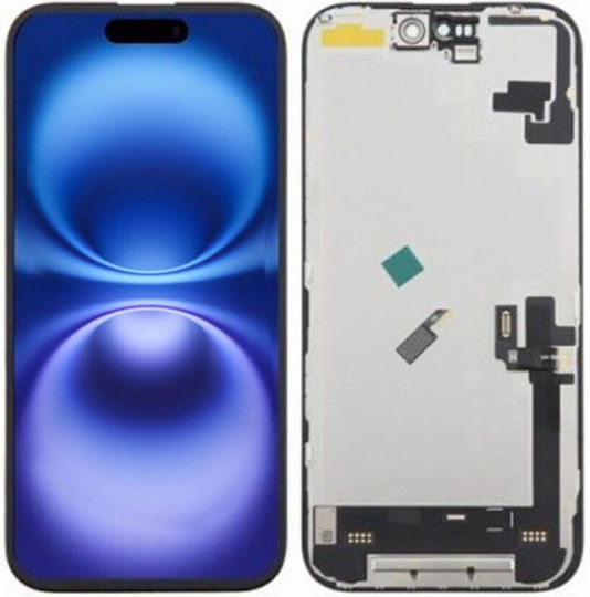 Dd Soft-OLED Screen with Touch Mechanism for iPhone 16e (Black)